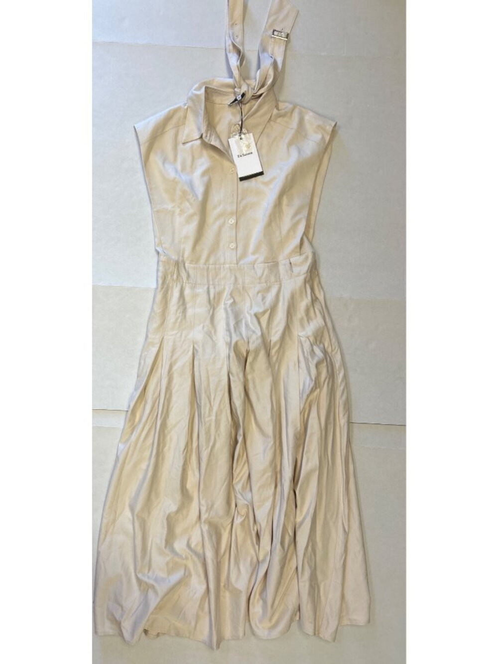 EN SAISON Quince Midi Dress Ecru Size Large NWT - Picture 5 of 9